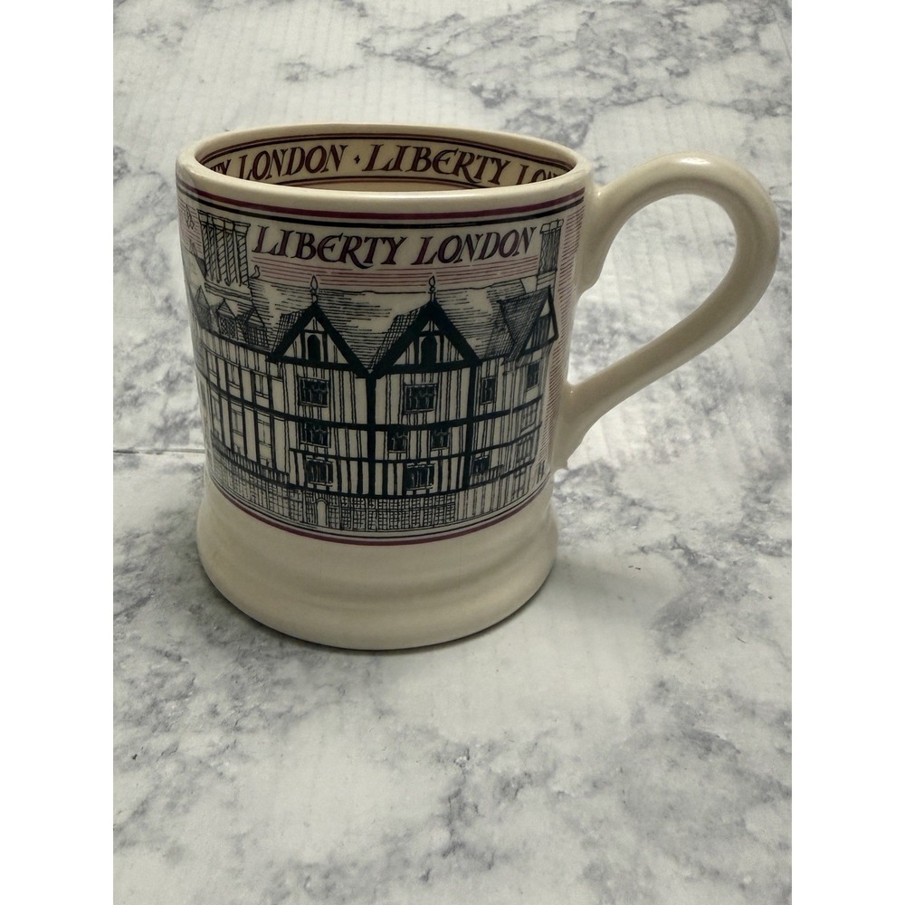 Emma Bridgewater Liberty London Building England Coffee Mug Tea Cup Glass
